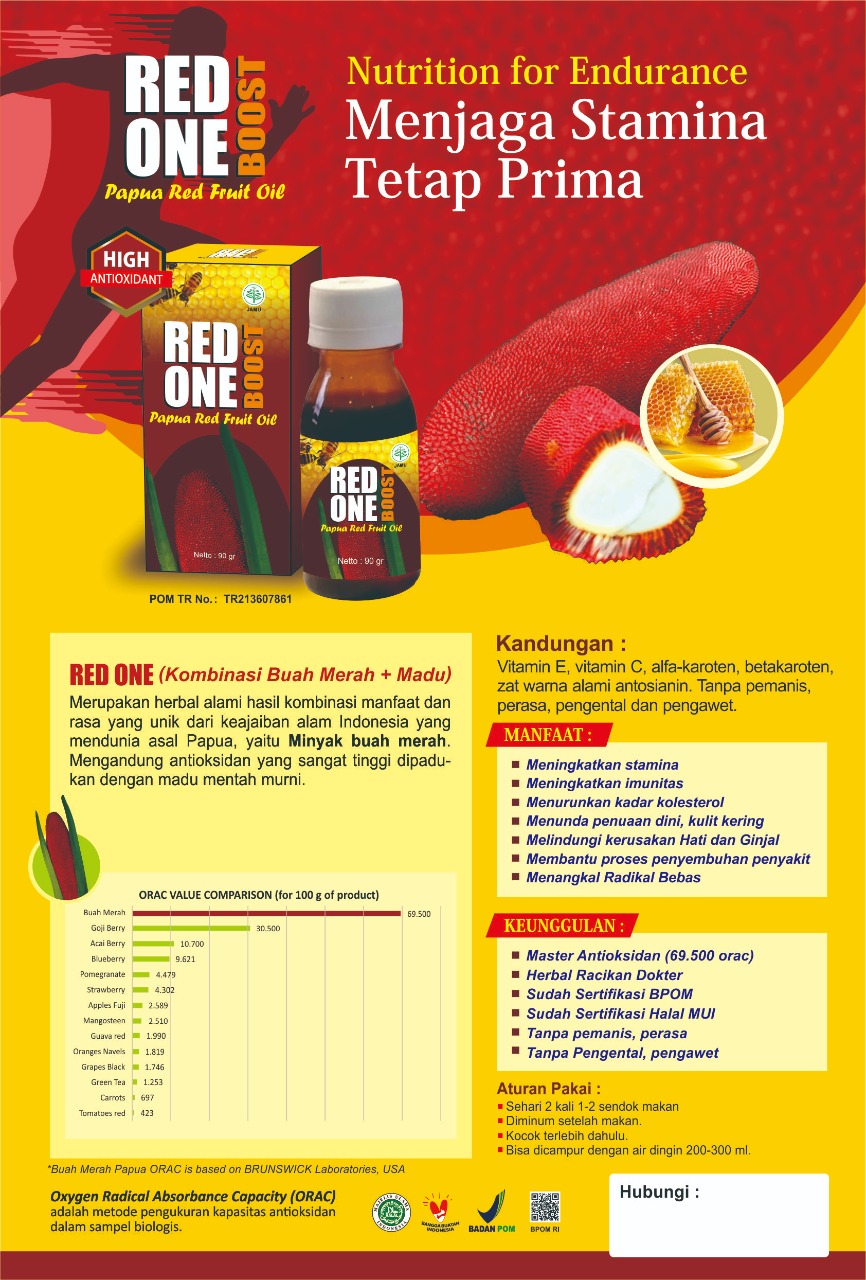 You are currently viewing [PRODUK TERBARU] RED ONE BOOST dari PT. BEST
